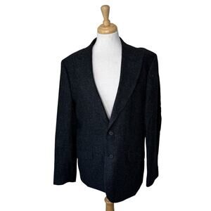 EXPRESS Extra Slim Wool Blend Two Button Blazer Suit Jacket Charcoal Gray 42R